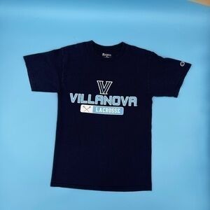 CHAMPION Embroidered Sleeve Vilanova Lacrosse Tee